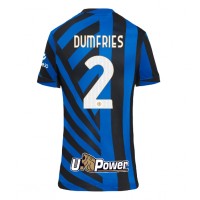 Fotballdrakt Dame Inter Milan Denzel Dumfries #2 Hjemmedrakt 2024-25 Kortermet